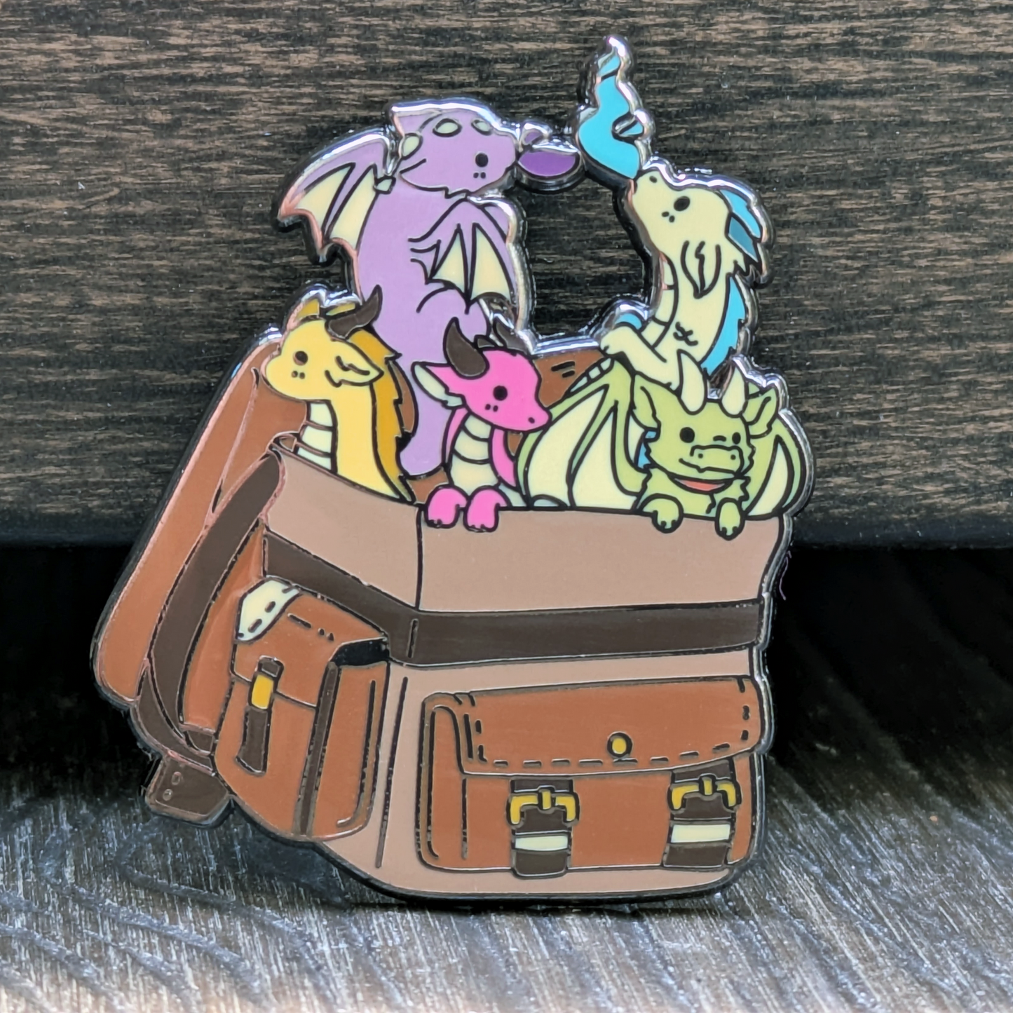 Bag of Dragons Hard Enamel Pin -1.5"