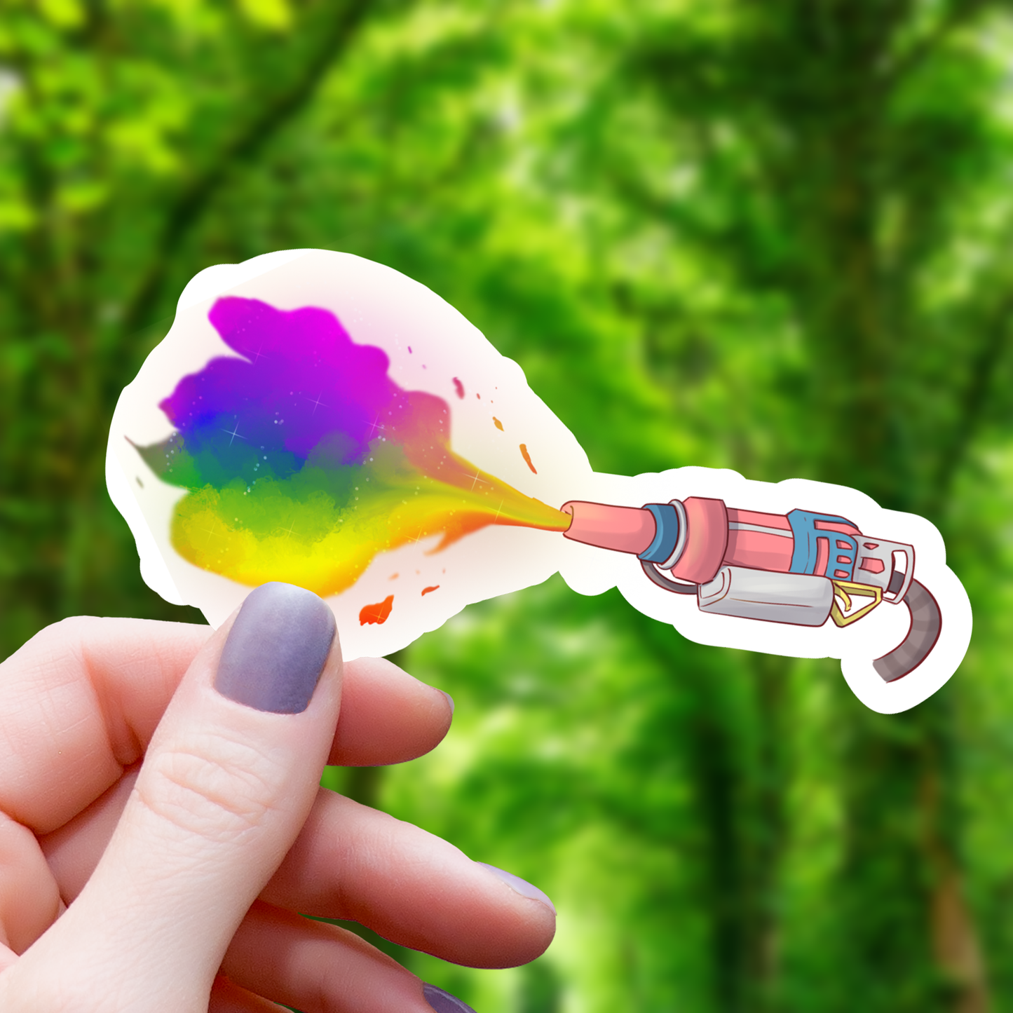 Pride Flamethrower Sticker - 3"
