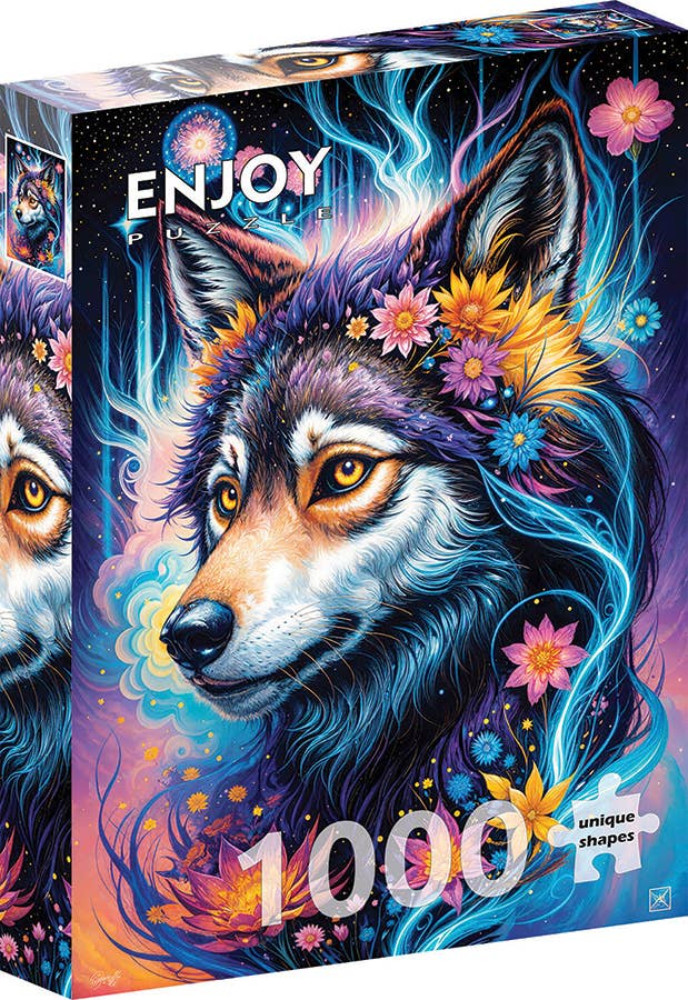 Magical Wolf Portrait 1000-Piece Enjoy Puzzle
