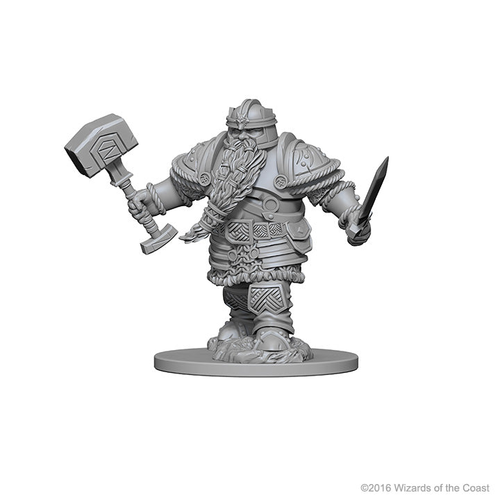 Dwarf Male Fighter - Dungeons & Dragons Nolzur`s Marvelous Unpainted Miniatures