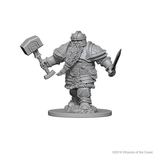 Dwarf Male Fighter - Dungeons & Dragons Nolzur`s Marvelous Unpainted Miniatures