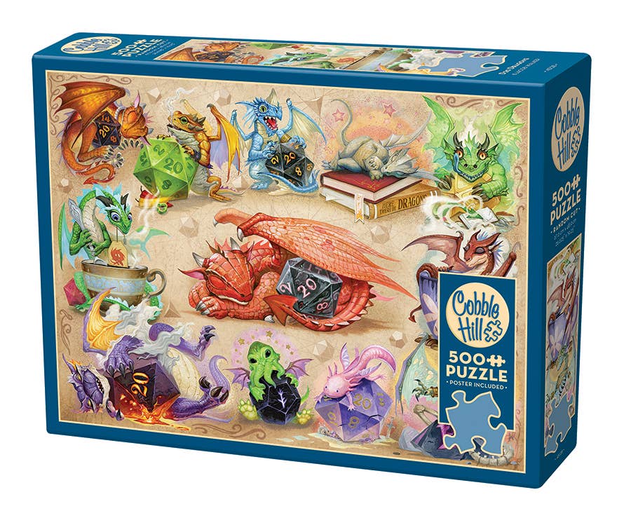D20 Dragons by Jacob Walker - 500pc Puzzle