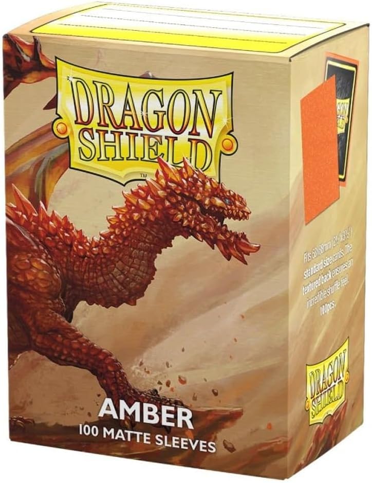 Dragon Shields (100) Matte Amber