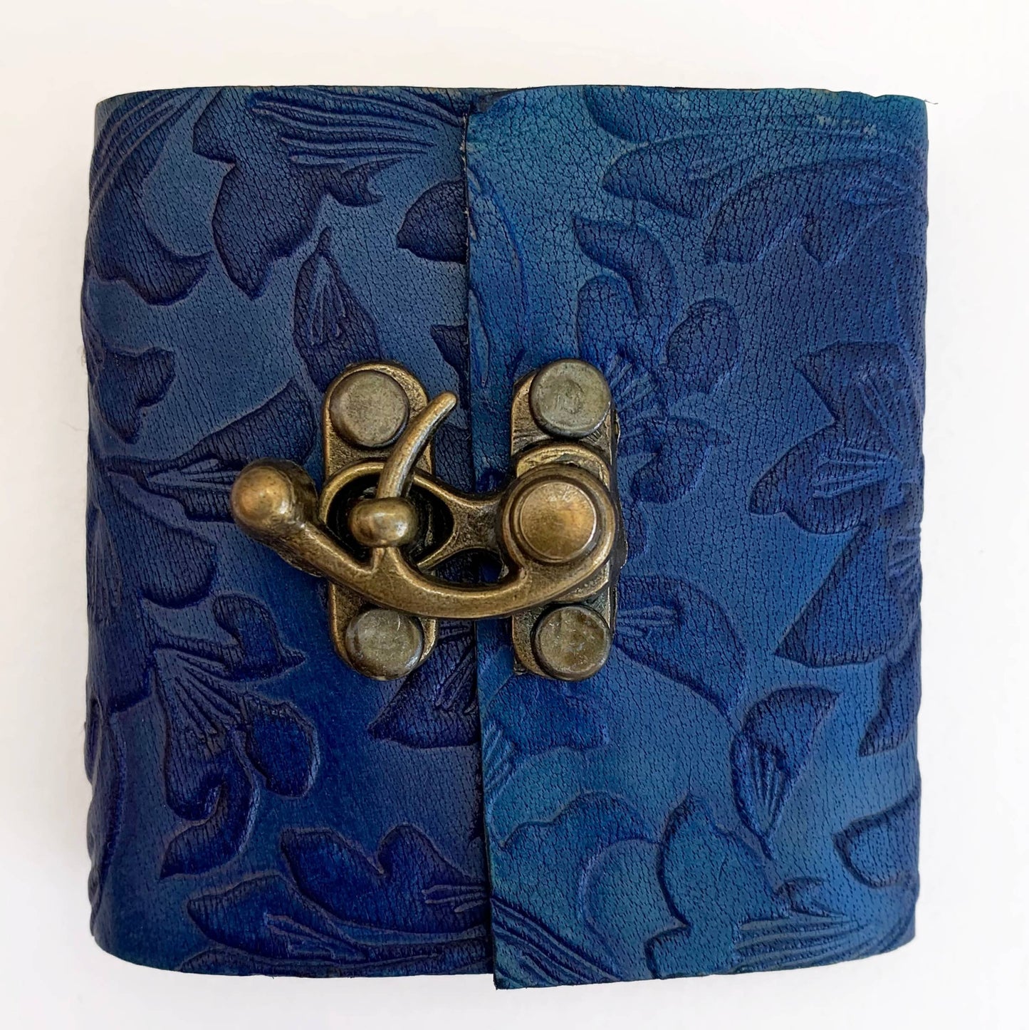 Blue Embossed mini ~ 3" x 3"