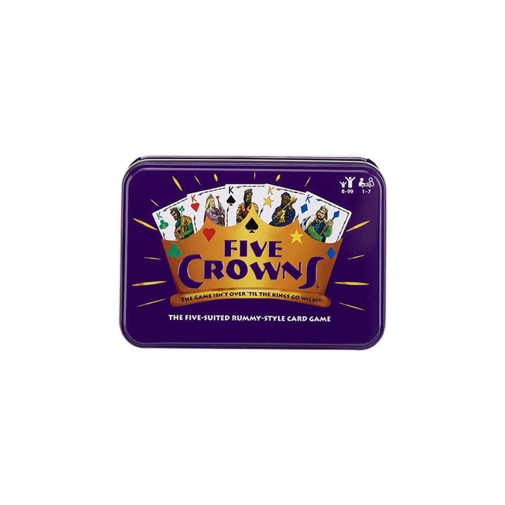 Five Crowns Collectible Tin - Card Game for Kids and Adults
