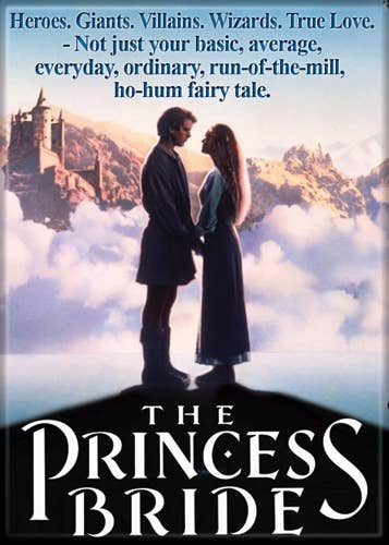 Princess Bride Movie Poster Carded Magnet