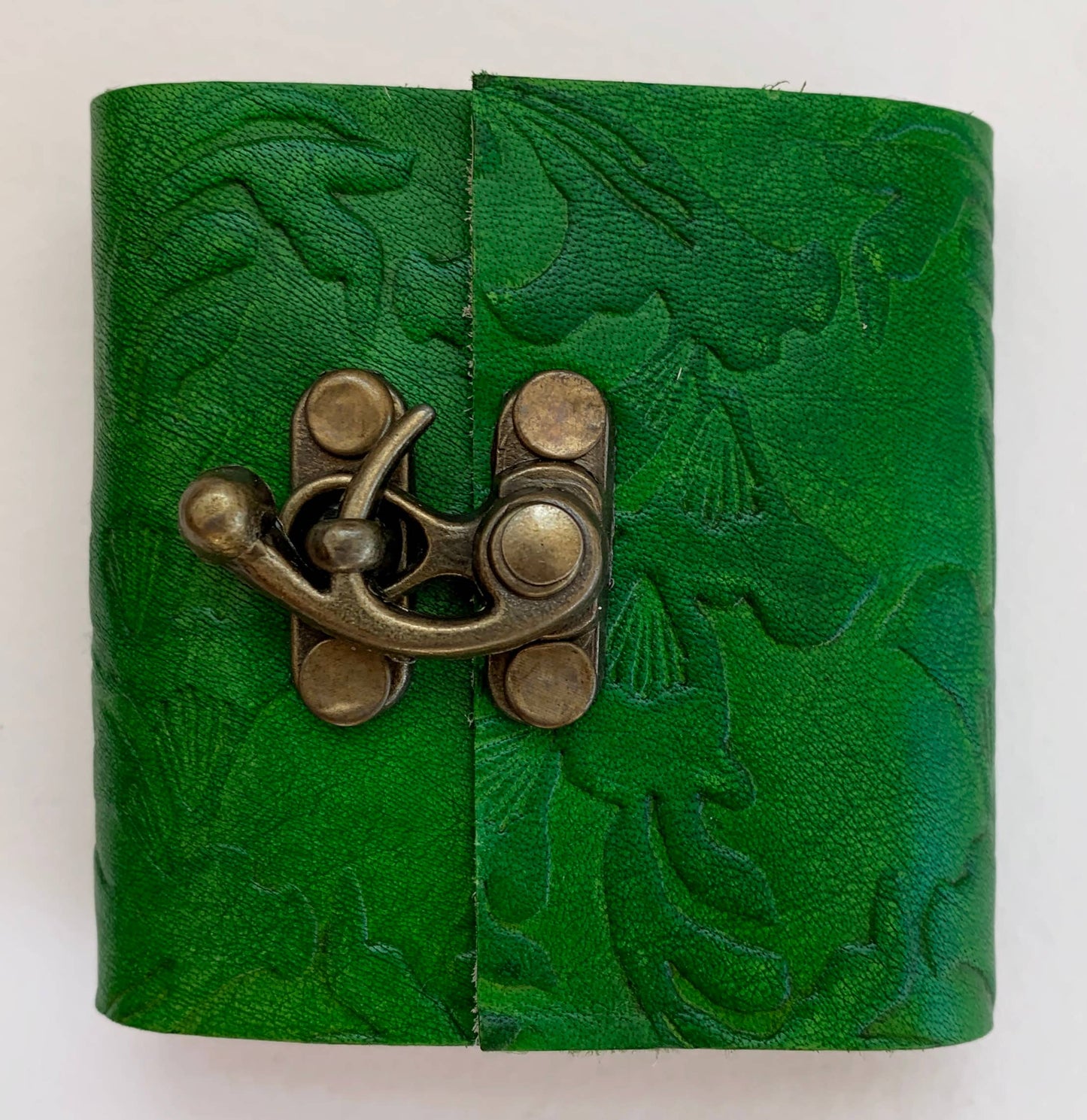 Green Embossed mini ~ 3" x 3"