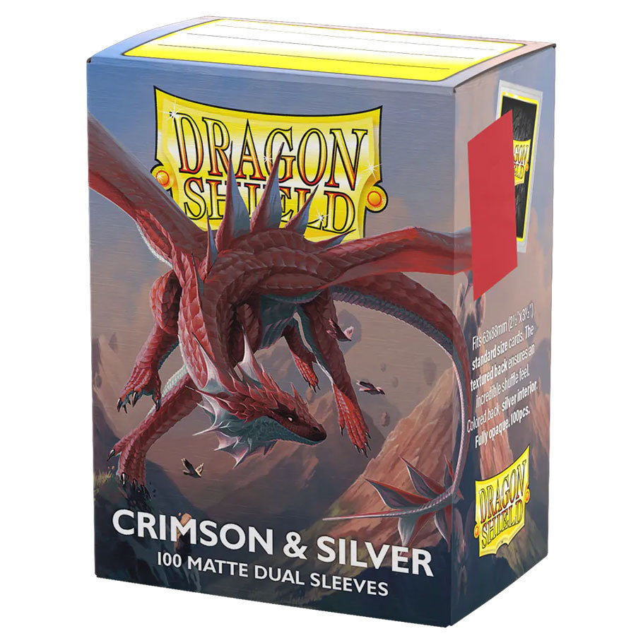 Sleeve Crimson & Silver (100) Dual Matte