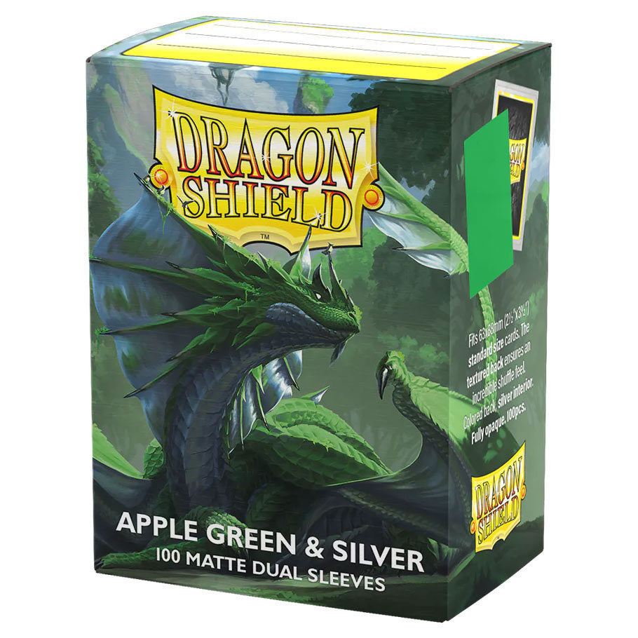 Sleeve Apple Green & Silver (100) Dual Matte