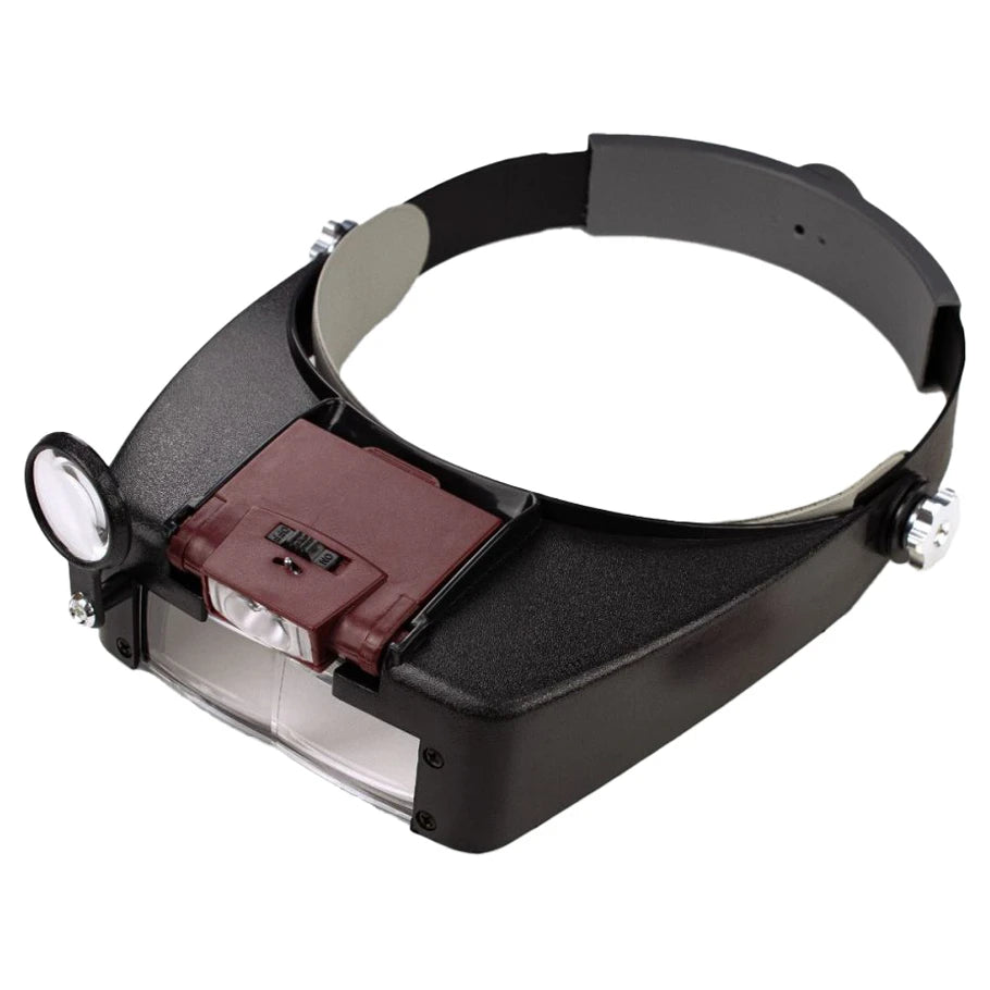 Adjustable LED Lighted Magnifying Visor