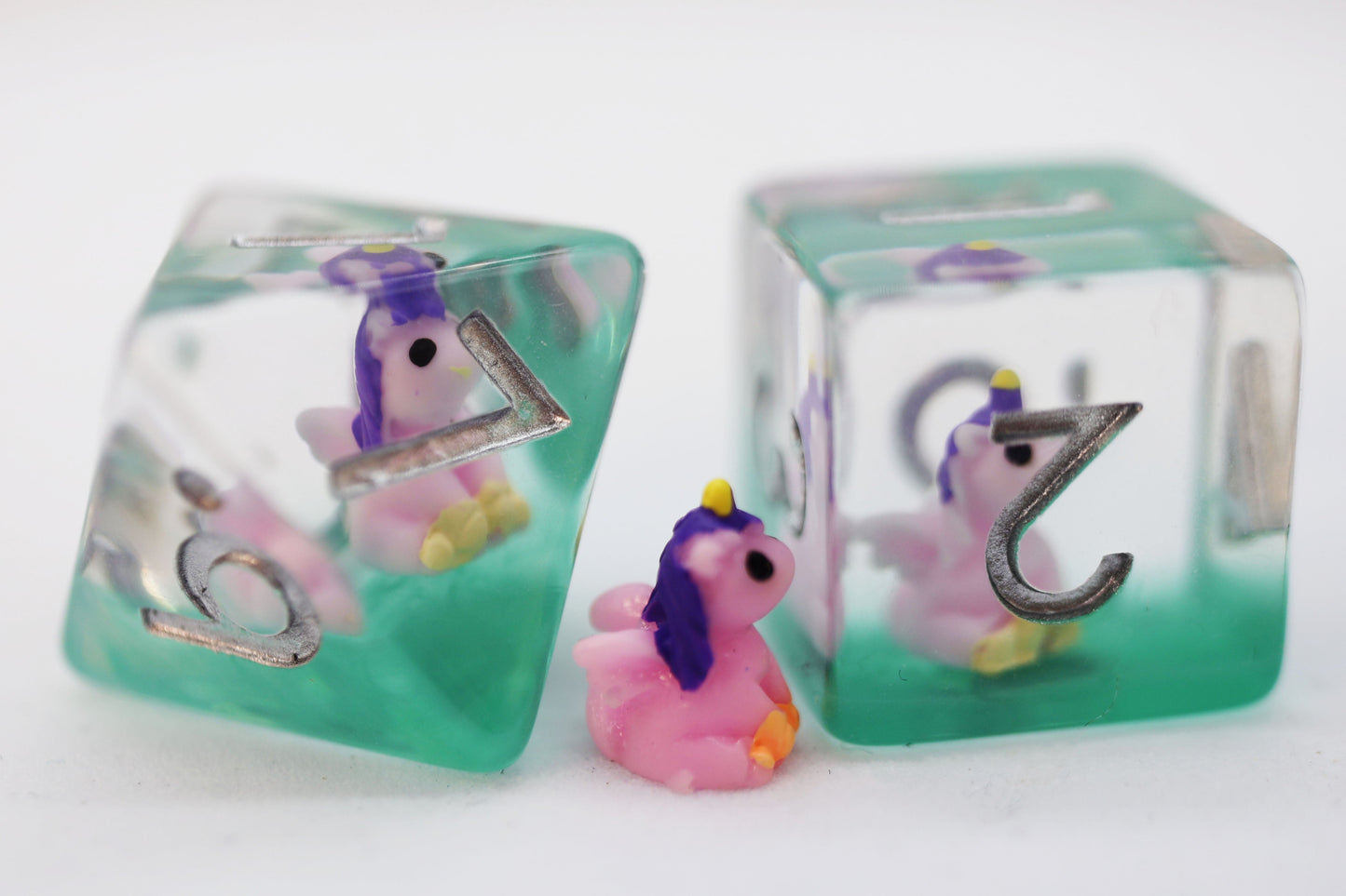 Enchanting Unicorn RPG Dice Set
