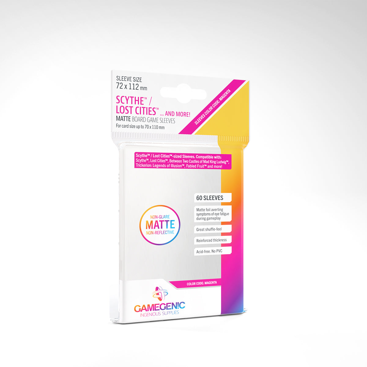 Matte Sleeves Scythe Code: Magenta