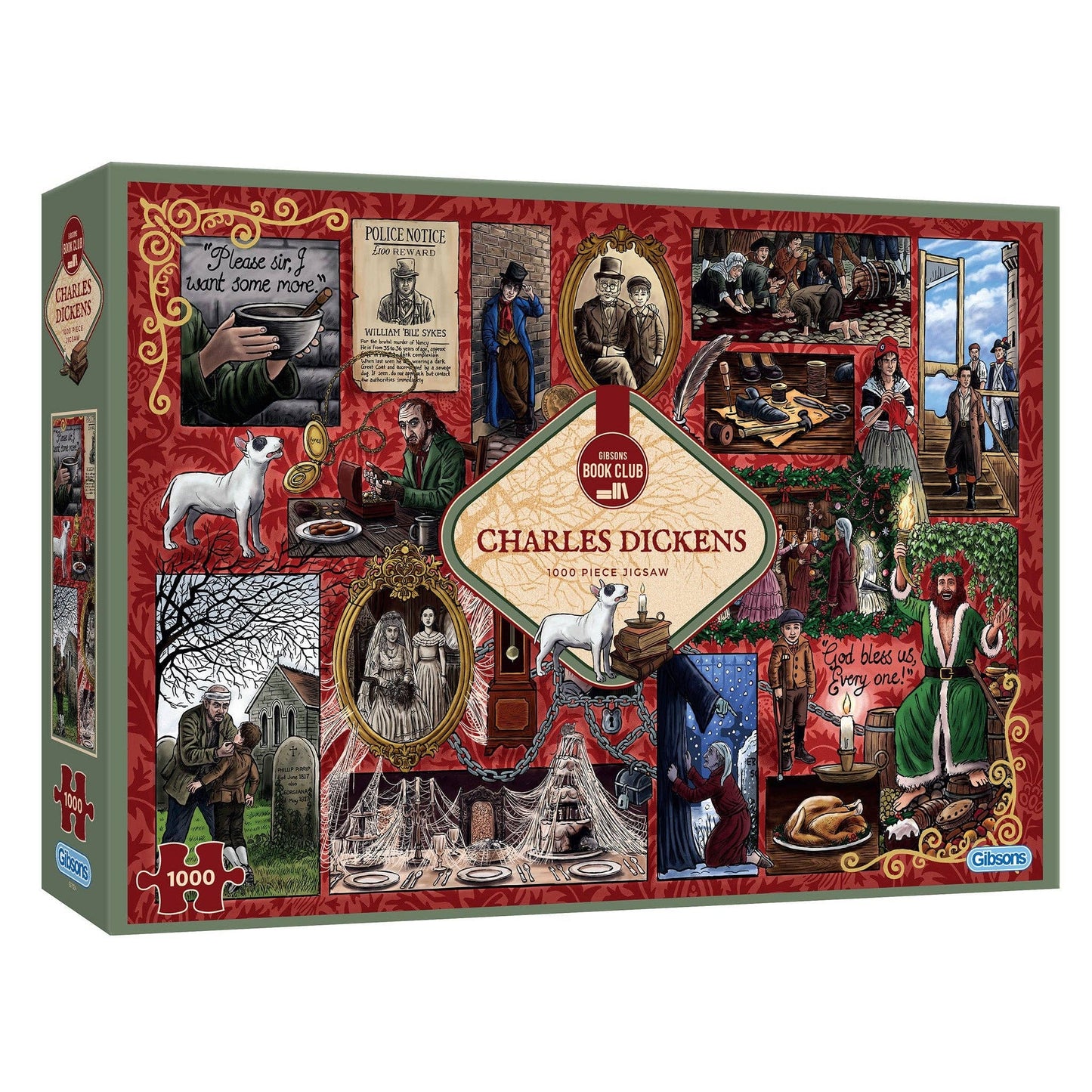 Book Club: Charles Dickens 1000 Piece Jigsaw Puzzle