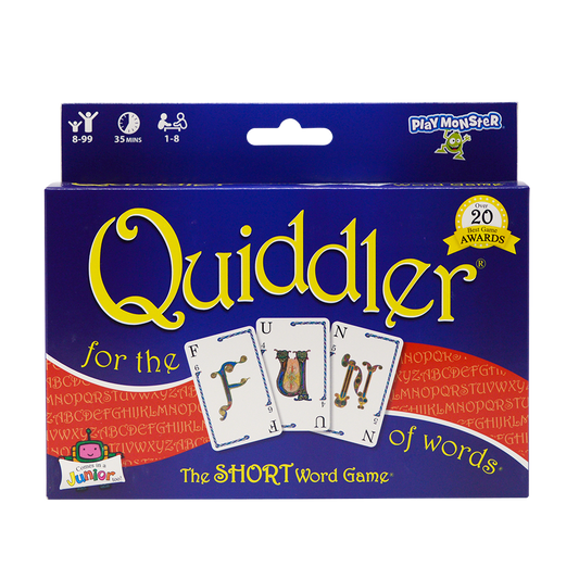 Quiddler - The SHORT Word Game Everyone Can Play! 6 Count