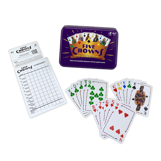 Five Crowns Collectible Tin - Card Game for Kids and Adults