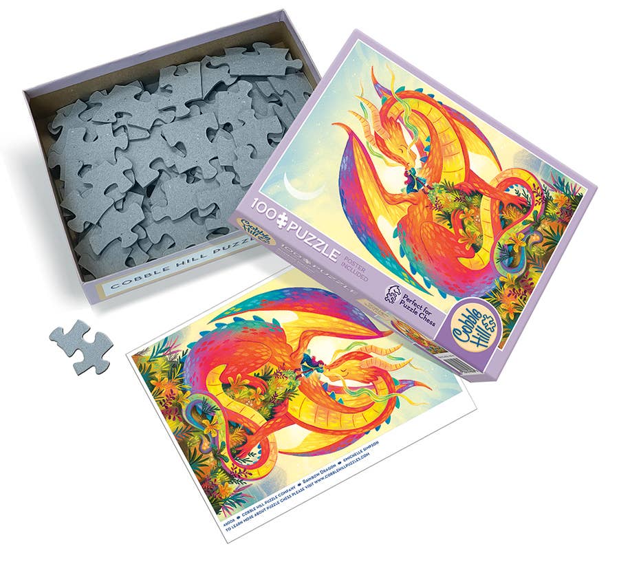 Rainbow Dragon 100 Piece Puzzle