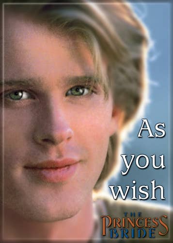 Princess Bride As You Wish Carded Magnet