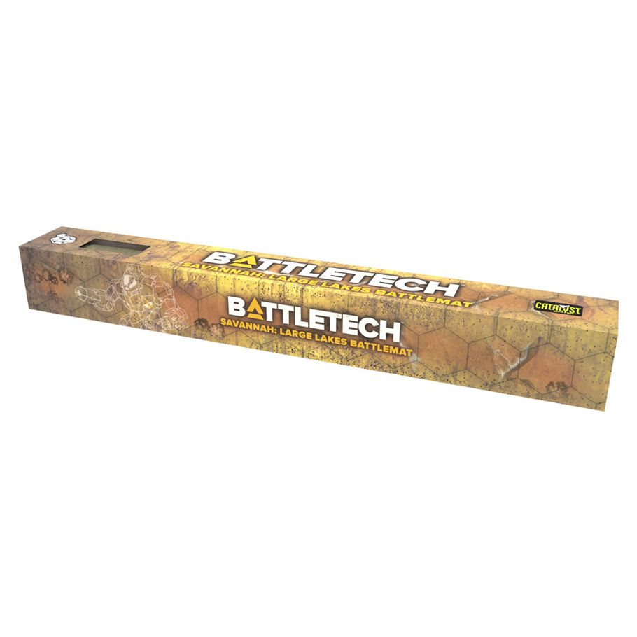 BattleTech: BattleMat - Savannah Large Lakes/Box Canyon