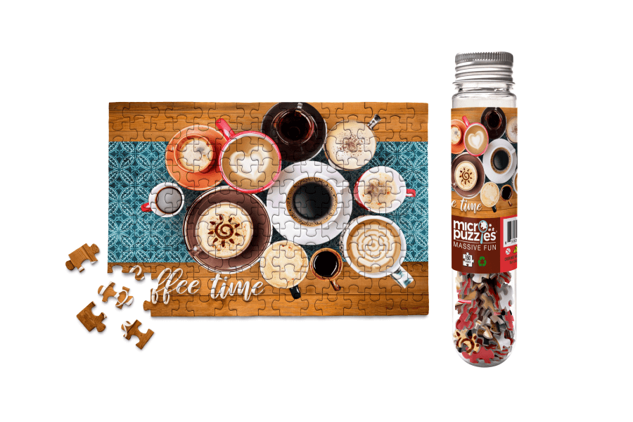 Coffee Mini Jigsaw Puzzle - Mug Table Latte tea