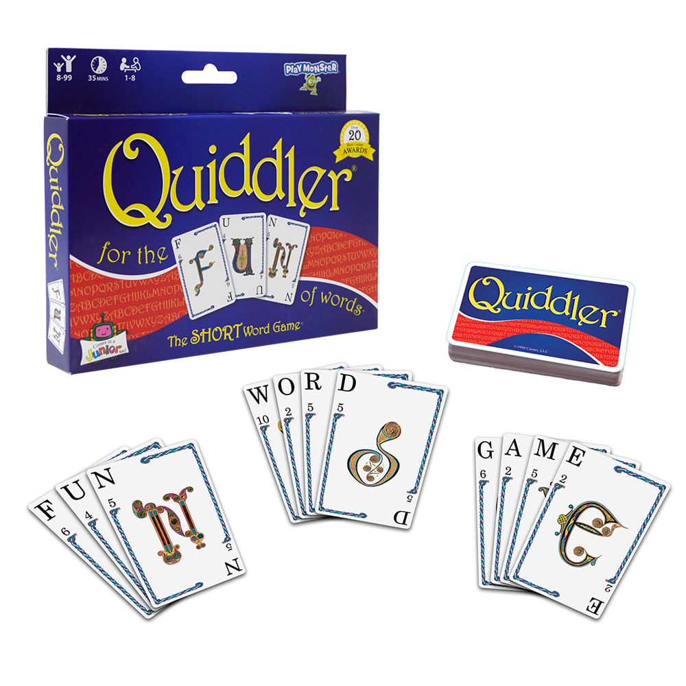 Quiddler - The SHORT Word Game Everyone Can Play! 6 Count