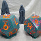 RPG Black Light Dice Candles: Herbal / D20