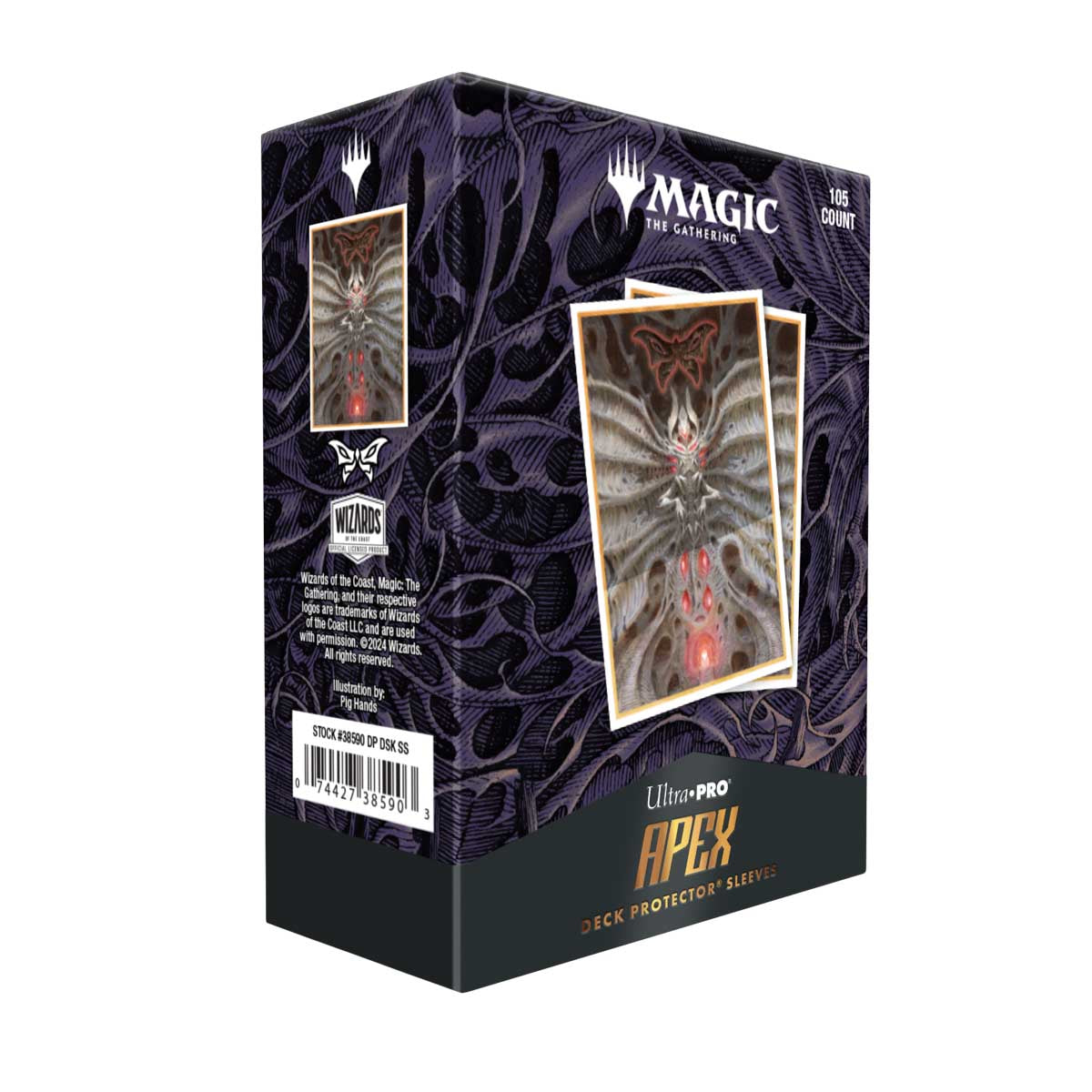 Duskmourn 105ct Apex Deck Protector sleeves Set Symbol