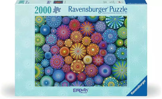 Radiating Rainbow Mandalas 2000 pc Puzzle