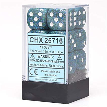 16mm 12d6 Speckled: Sea