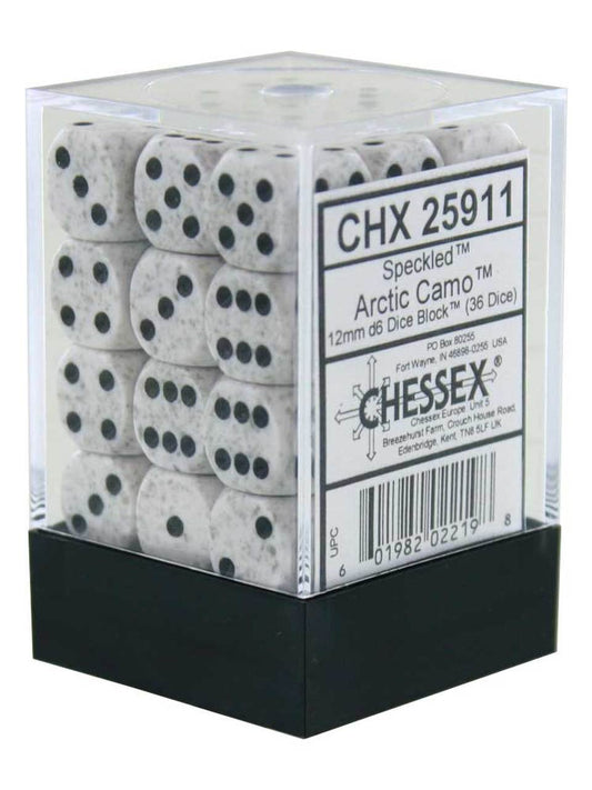 12mm 36d6 Speckled: Arctic Camo