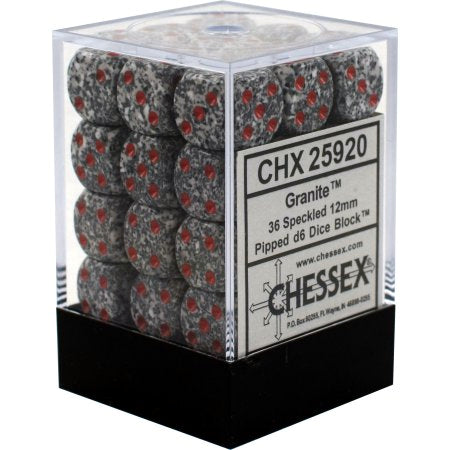 12mm 36d6 Speckled: Granite