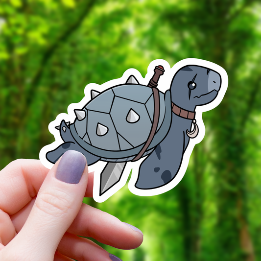 Turtle Barbarian TTRPG Class Sticker - 3"