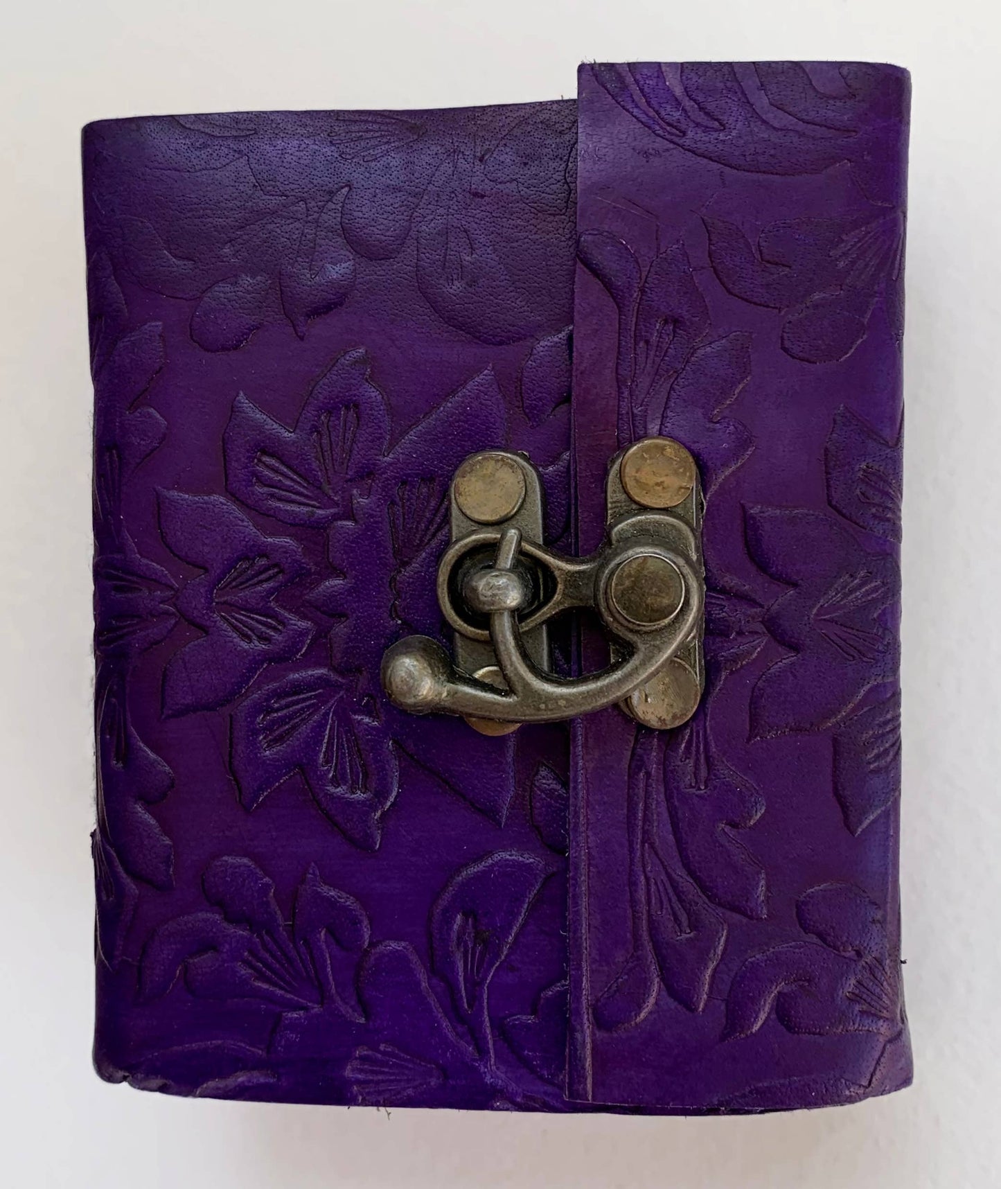 Purple Embossed journal 3" x 4"