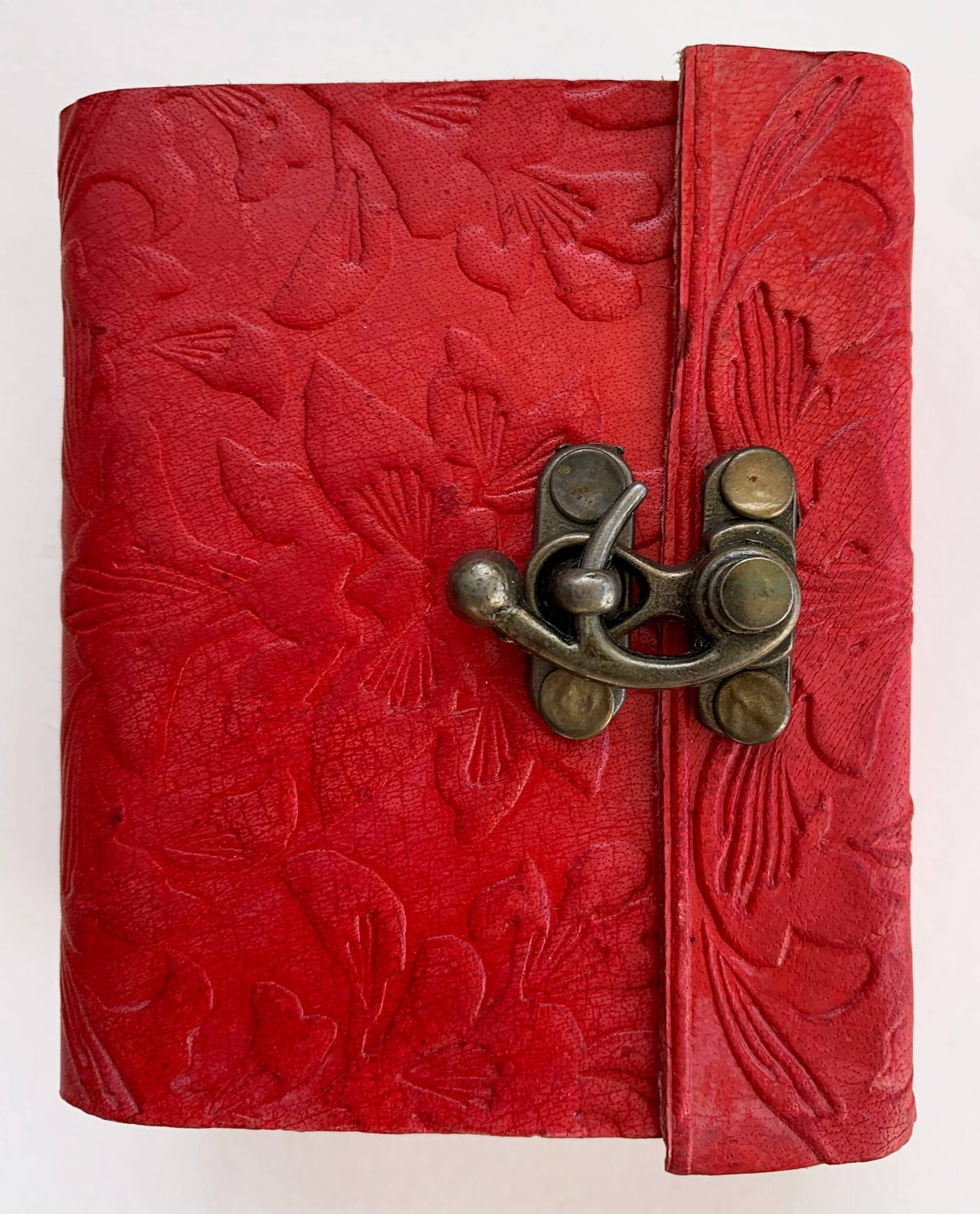 Red Embossed Journal ~ 3" x 4"