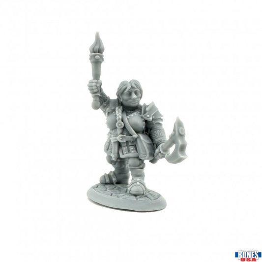 December Promotional Miniature - Hargret Ironthumb, Dwarf Heroine