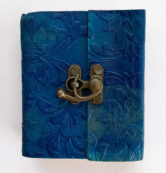 Blue Embossed Journal 3" x 4"