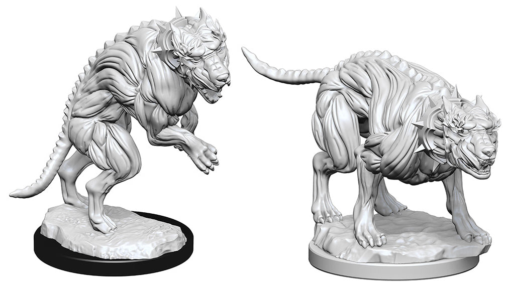 Hell Hounds Pathfinder Deep Cuts Unpainted Miniatures