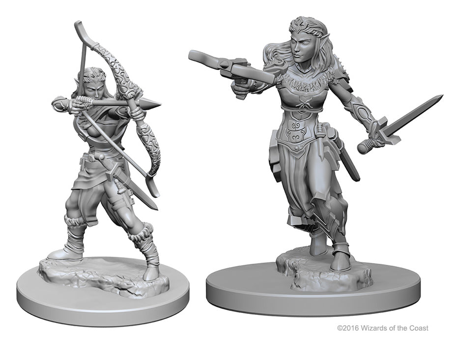 Elf Female Ranger - Dungeons & Dragons Nolzur`s Marvelous Unpainted Miniatures