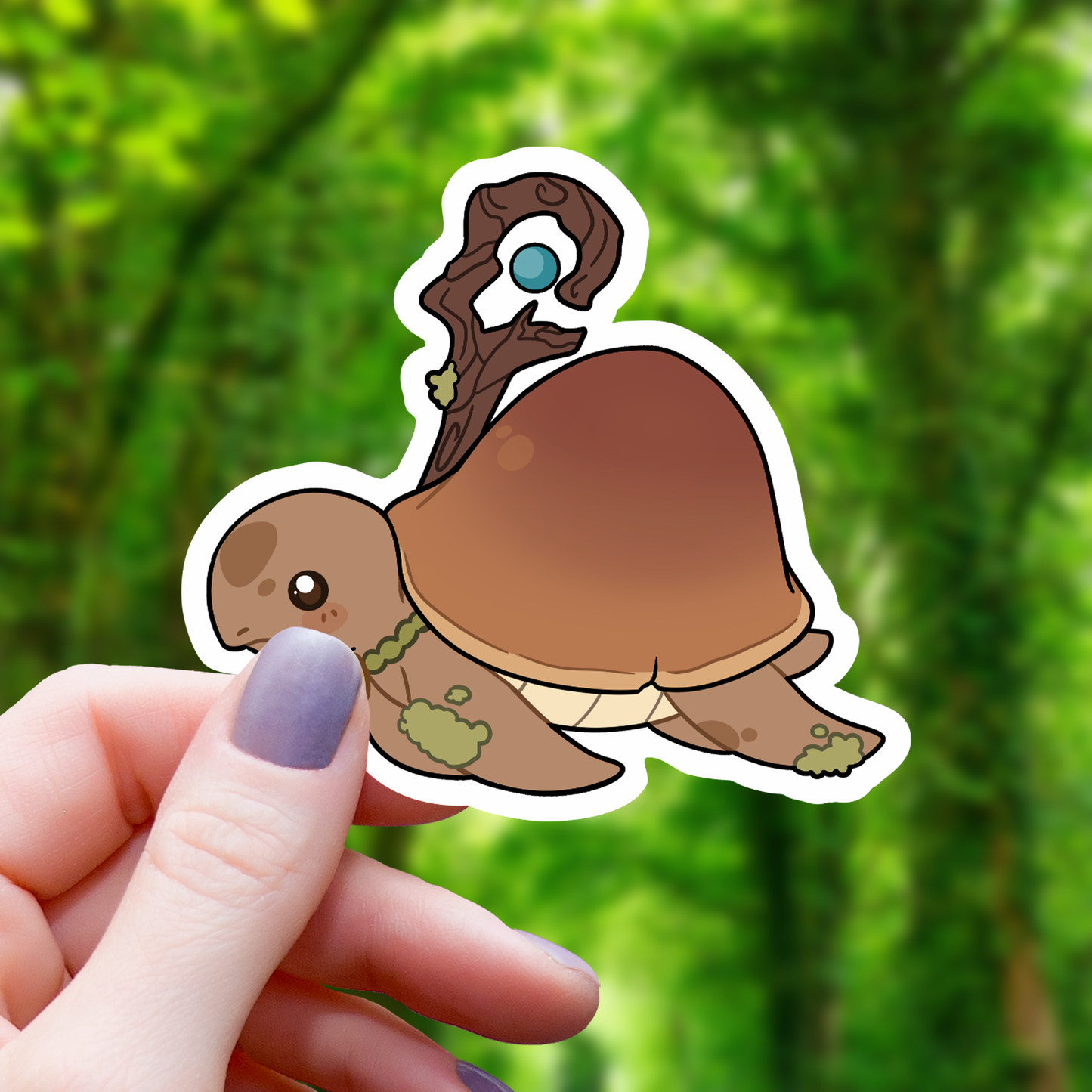 Turtle Druid TTRPG Class Sticker - 3"