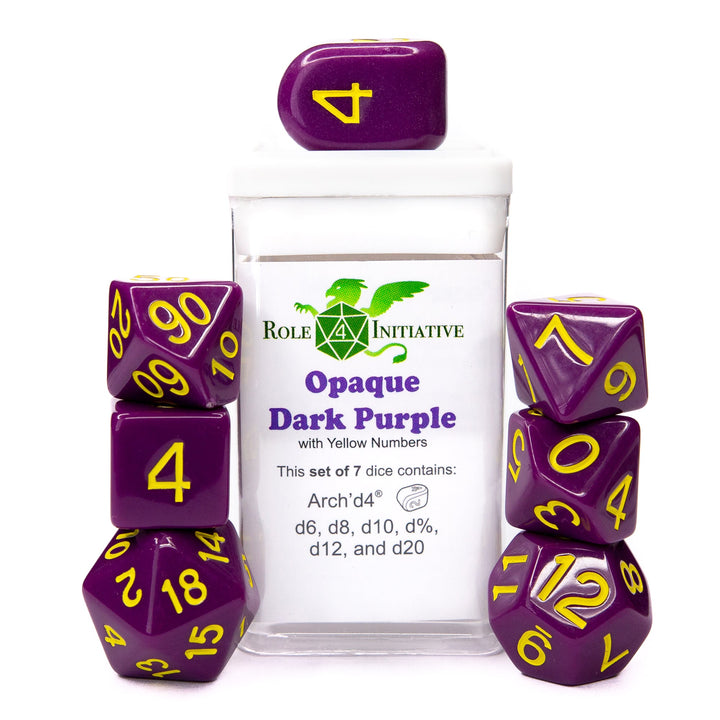 7 set Opq Dk Purple w/ Yellow