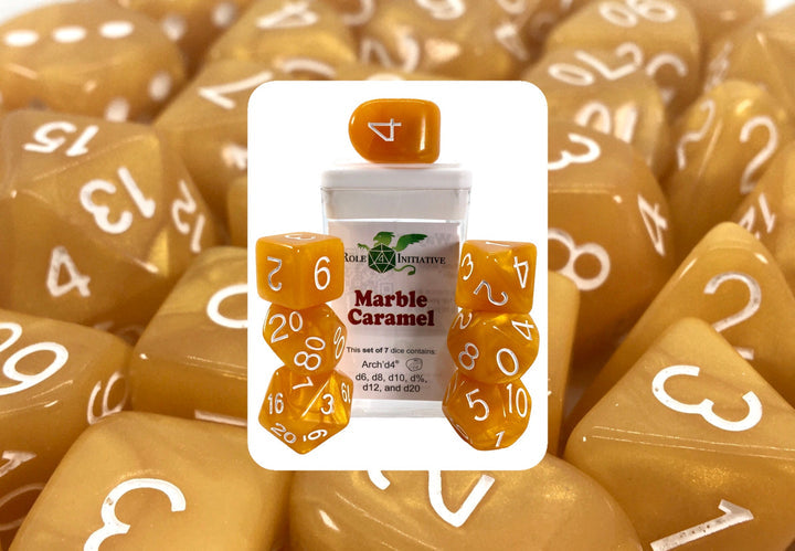 Marble Caramel Dice7