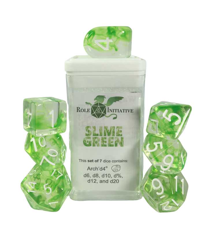 7 dice diff Slime Green