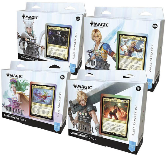 Final Fantasy Commander Deck, Collector Edition Display (4 Decks)