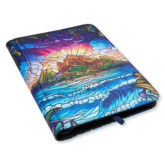Stained Glass  Hidden Island 9 Pocket Binder