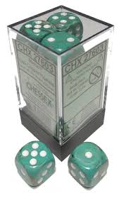 16mm 12d6 Marble: Oxi-Copper/White