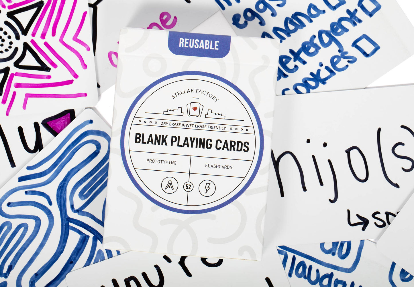 Reusable Blank Playing Cards - For Flashcards & more