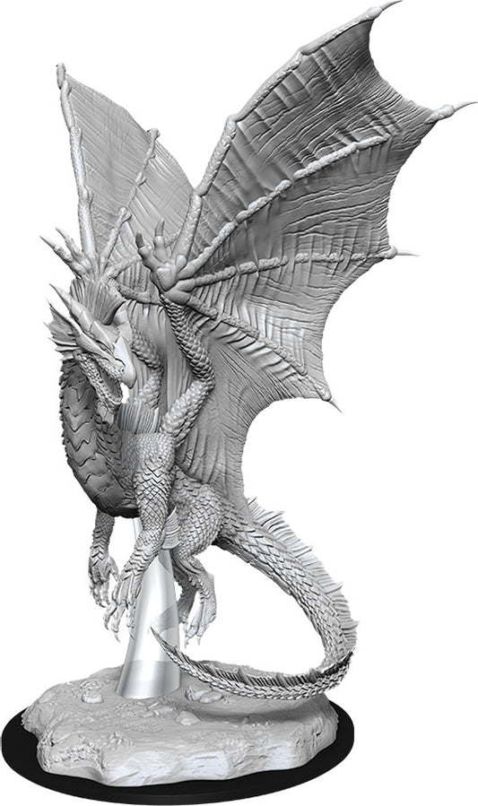 Young Silver Dragon Dungeons & Dragons: Nolzur's Marvelous Unpainted Miniatures