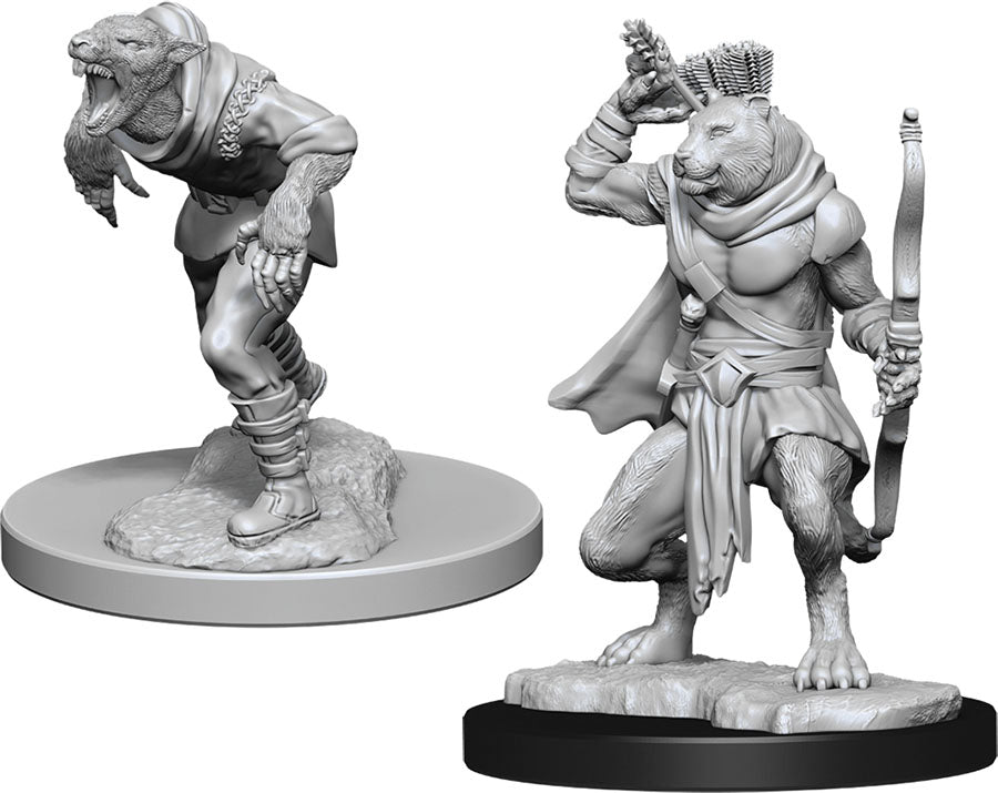 Wererat & Weretiger Dungeons & Dragons: Nolzur's Marvelous Unpainted Miniatures