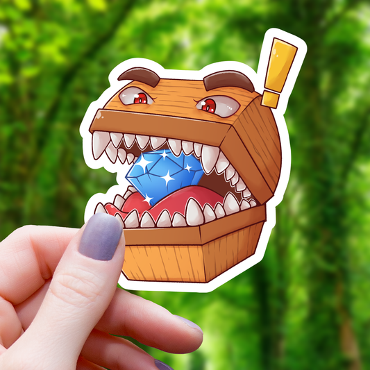 Mimic Monster With Diamond Sticker - 3"