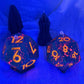 RPG Black Light Dice Candles: Herbal / D20