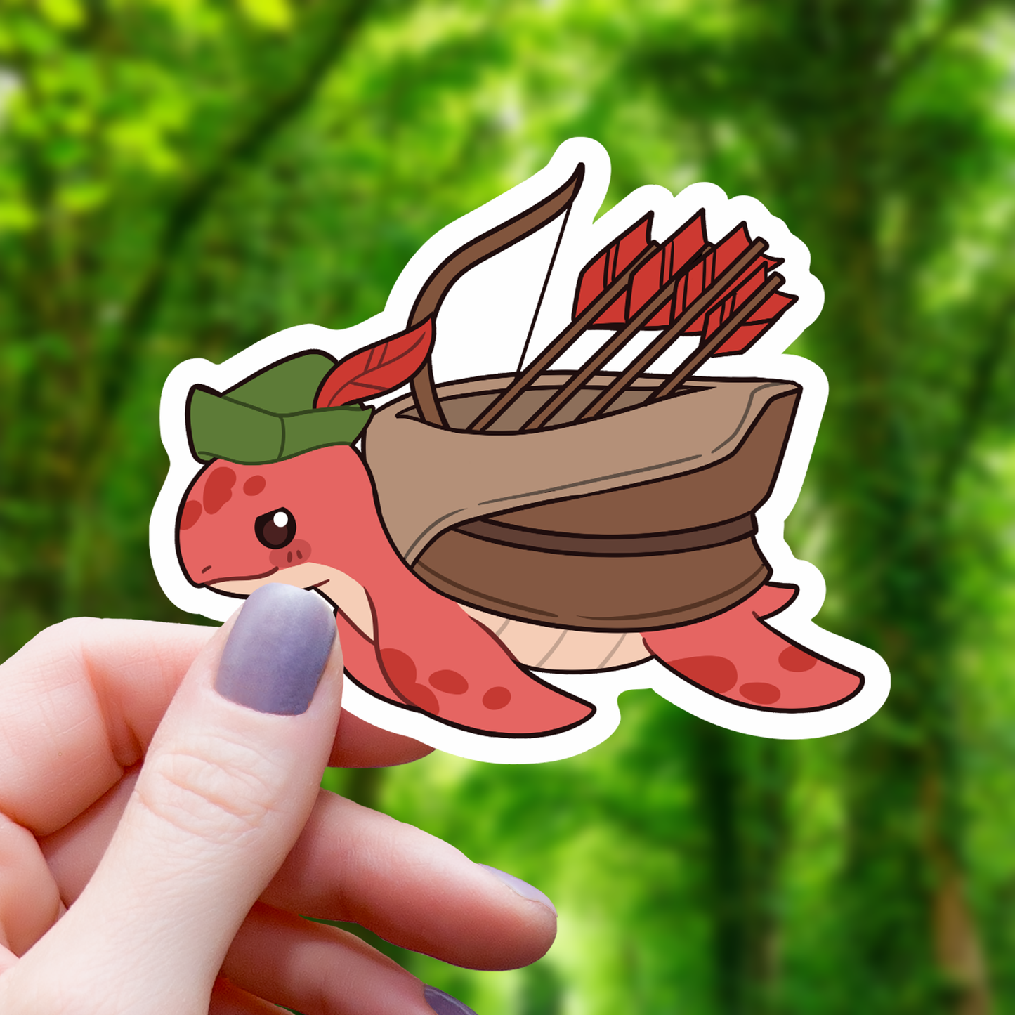 Turtle Wizard TTRPG Class Sticker - 3"